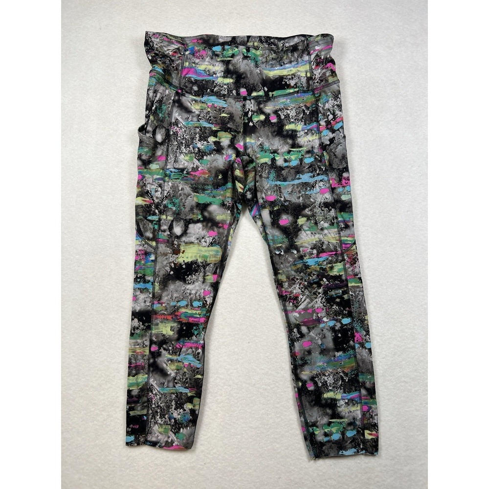 Lululemon Fast/ Free‎ HR Tight 22" Inseam Pockets US 10 Paint Drift